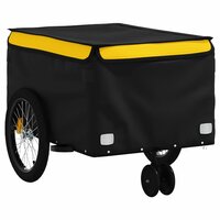 Fietstrailer 30 kg ijzer zwart en geel 4