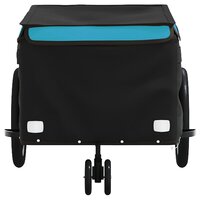 Fietstrailer 30 kg ijzer zwart en blauw 6