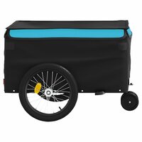 Fietstrailer 30 kg ijzer zwart en blauw 7