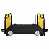 Fietstrailer oxford stof en ijzer geel 5