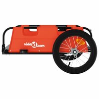 Fietstrailer oxford stof en ijzer oranje 6
