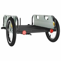 Fietstrailer oxford stof en ijzer grijs 7