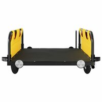 Fietstrailer oxford stof en ijzer geel 5