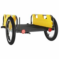 Fietstrailer oxford stof en ijzer geel 7
