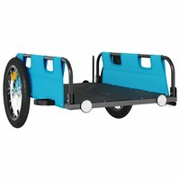Fietstrailer oxford stof en ijzer blauw 4