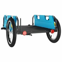 Fietstrailer oxford stof en ijzer blauw 7