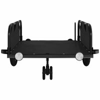 Fietstrailer oxford stof en ijzer zwart 5