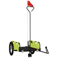 Fietstrailer oxford stof en ijzer groen 2