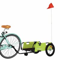Fietstrailer oxford stof en ijzer groen 3