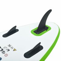 Stand Up Paddleboardset opblaasbaar groen en wit 7