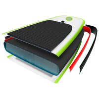 Stand Up Paddleboardset opblaasbaar groen en wit 8