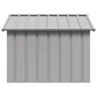 Hondenhok 116,5x103x81,5 cm gegalvaniseerd staal grijs 3