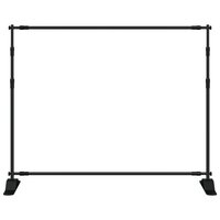 Achtergrondstandaards 2 st 254x243 cm staal zwart 4