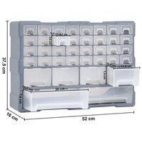 Organiser met 40 lades 52x16x37,5 cm 9