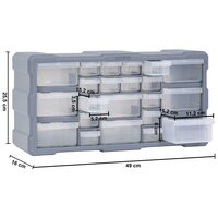 Organiser met 22 lades 49x16x25,5 cm 9