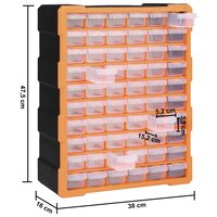 Organiser met 60 lades 38x16x47,5 cm 9