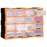 Organiser met 16 medium lades 52x16x37 cm 2