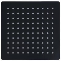 Regendouchekop vierkant 20x20 cm roestvrij staal zwart 2