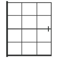 Douchewand 116x140 cm ESG zwart 3