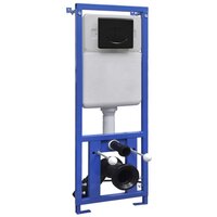 Hangend toilet met hoge verbogen stortbak keramiek 3