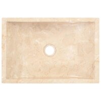 Gootsteen 45x30x12 cm marmer hoogglans cr&egrave;mekleurig 4