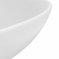 Wastafel rond keramiek matwit 5