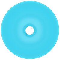 Wastafel rond keramiek lichtgroen 4