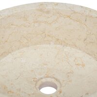 Gootsteen &Oslash;40x15 cm marmer cr&egrave;mekleurig 5