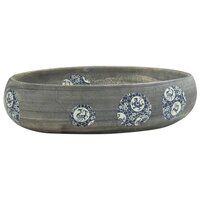 Opzetwasbak ovaal 59x40x15 cm keramiek grijs 2