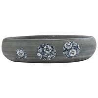 Opzetwasbak ovaal 59x40x15 cm keramiek grijs 3