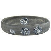 Opzetwasbak ovaal 59x40x15 cm keramiek grijs 4