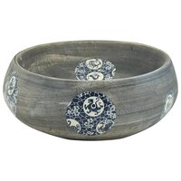 Opzetwasbak ovaal 59x40x15 cm keramiek grijs 5