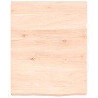 Wastafelblad 40x50x(2-4) cm onbehandeld massief hout 3