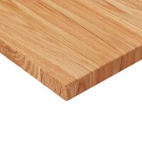 Wastafelblad 80x40x2,5cm behandeld massief hout lichtbruin 3