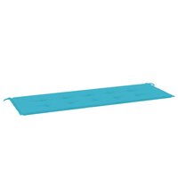 Tuinbankkussen 150x50x3 cm oxford stof turquoise 2