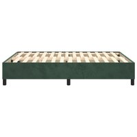 Boxspringframe fluweel donkergroen 140x200 cm 6