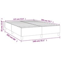 Boxspringframe fluweel donkergroen 140x200 cm 9