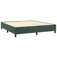 Boxspringframe fluweel donkergroen 160x200 cm 4
