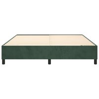Boxspringframe fluweel donkergroen 160x200 cm 5