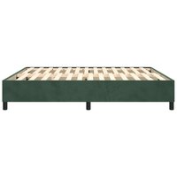 Boxspringframe fluweel donkergroen 160x200 cm 6