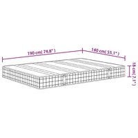 Binnenveringmatras middelhard 140x190 cm 9