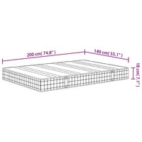 Binnenveringmatras middelhard 140x200 cm 11