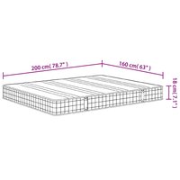 Binnenveringmatras middelhard 160x200 cm 7