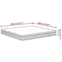 Binnenveringmatras middelhard 180x200 cm 7