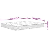 Binnenveringmatras middelhard 160x200 cm 7