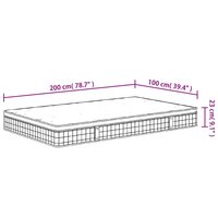 Binnenveringmatras middelhard 100x200 cm 9