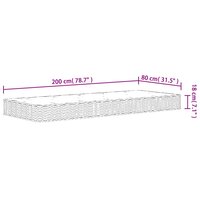 Binnenveringmatras middelhard 80x200 cm 9