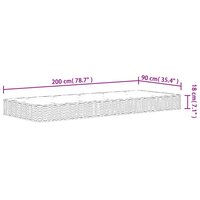 Binnenveringmatras middelhard 90x200 cm 9