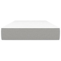 Pocketveringmatras 80x200x20 cm stof lichtgrijs 3