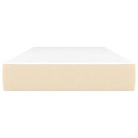 Pocketveringmatras 80x200x20 cm stof cr&egrave;mekleurig 3